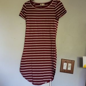 Small Red Striped Heart and Hips Dress